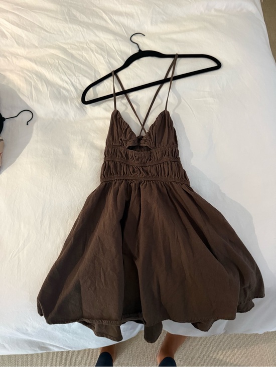 REVOLVE Dresses & Skirts - SYNDYS Revolve Brown Mini Dress